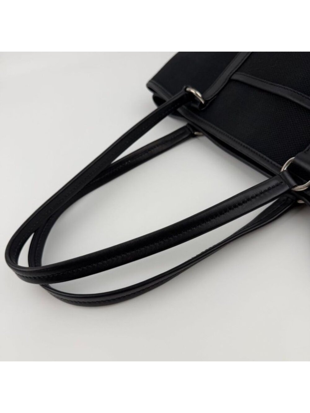 ★SOLD★ Prada Tote Black Canvas Vintage - Picture 15 of 16